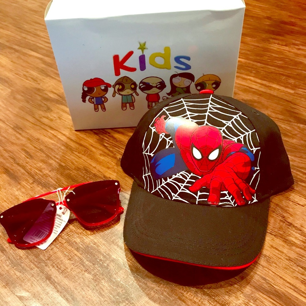 Kid/Youth Spider-Man Boy Cap w/Sunglasses